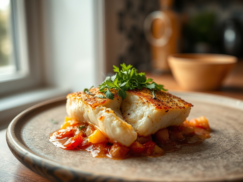 Pataniscas de bacalhau com muita salsa
