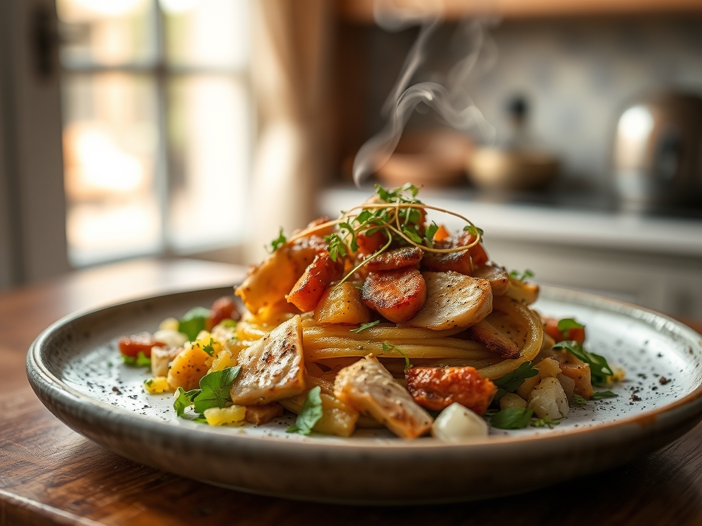 Salada de orelha de porco com alho