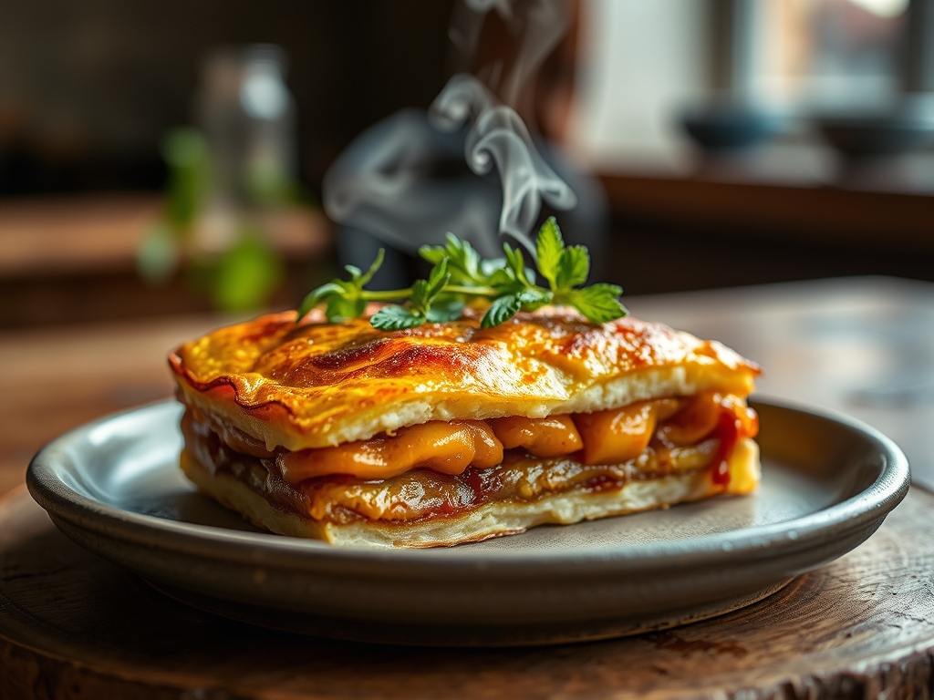 Torta de amêndoa e chila rústica