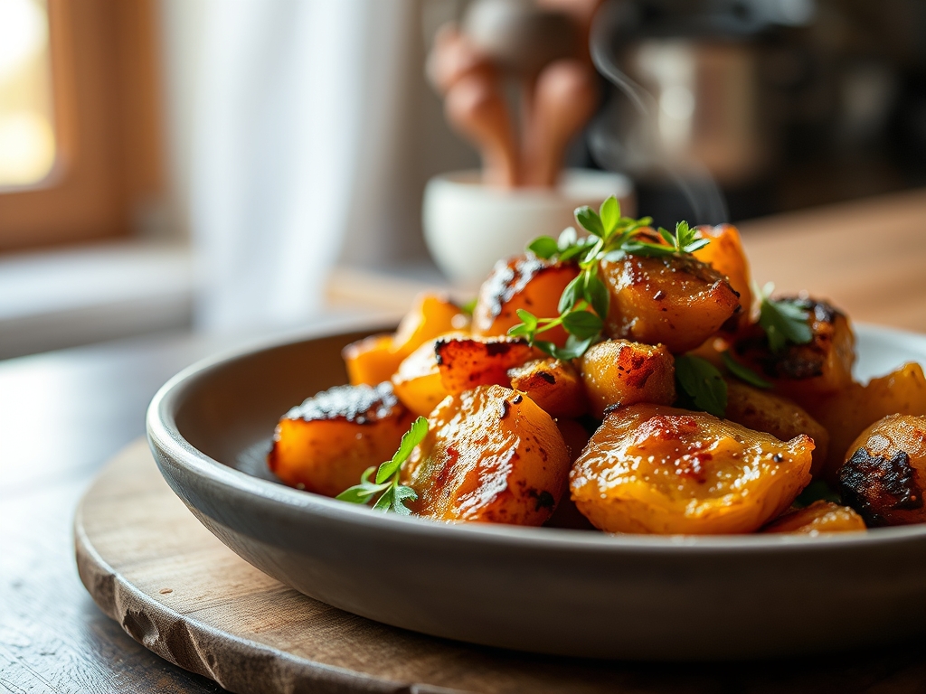 Batata doce assada nas cinzas vivas